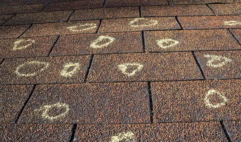 hail damaged roof