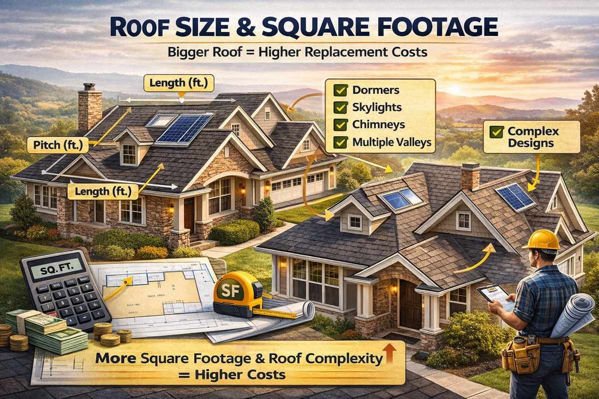 roof size square footage